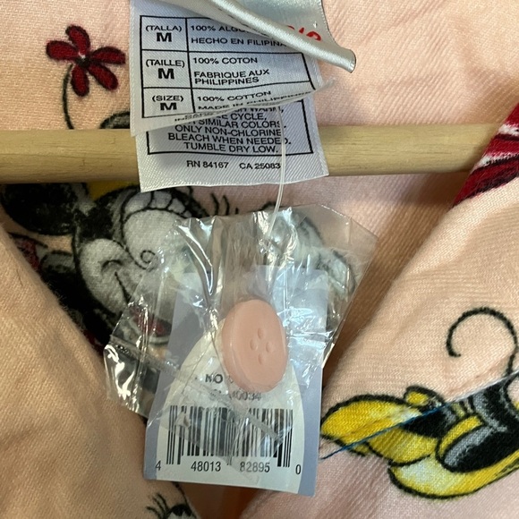 NWT The Disney Store Bathtube Bath Print 100% Cotton Pink Nightshirt - Picture 3 of 6